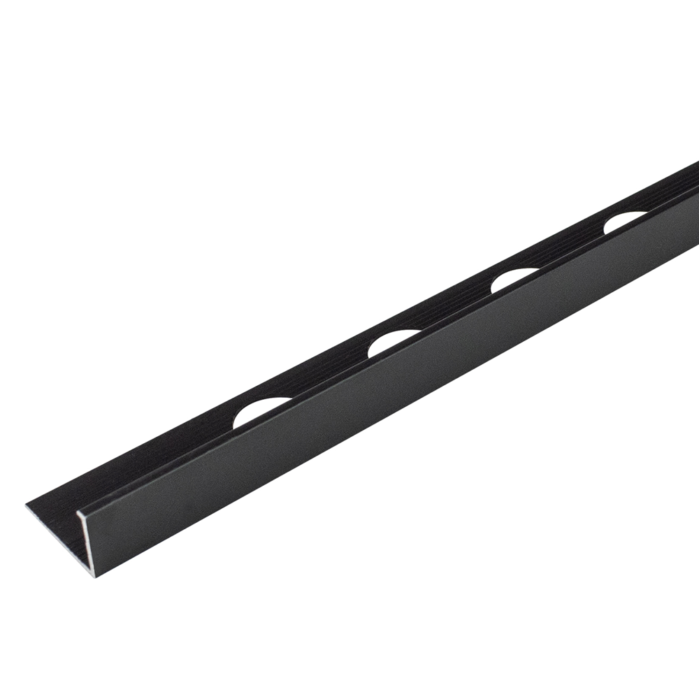 10mm Matt Black L Tile Trim