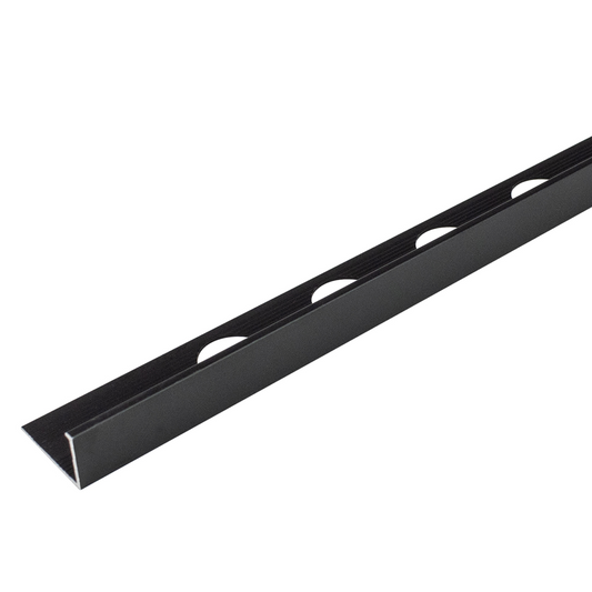 10mm Matt Black L Tile Trim