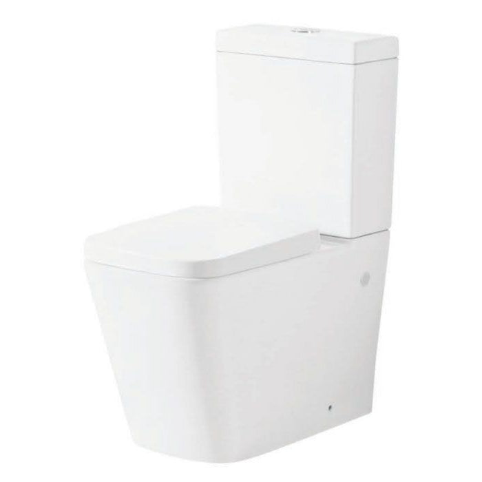 Harbour Close Coupled Toilet Flush to Wall