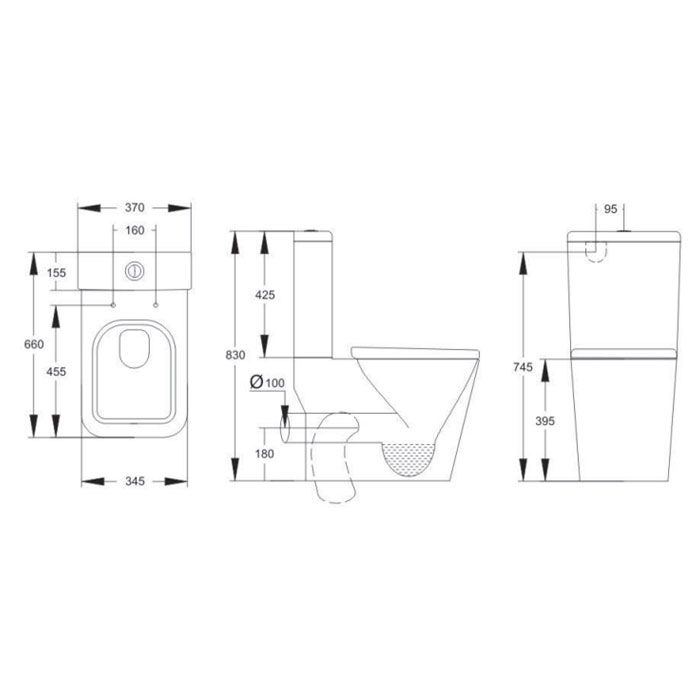 Harbour Close Coupled Toilet