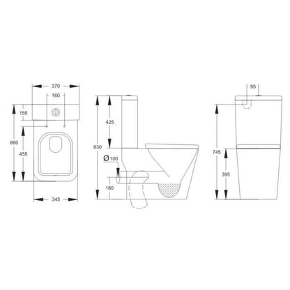 Harbour Close Coupled Toilet