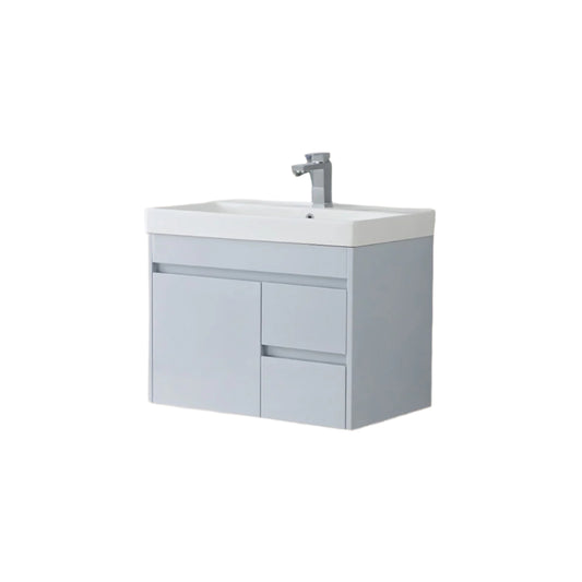 Element Light Grey 750mm Full PVC Wall Hung Vanity Unit and Basin