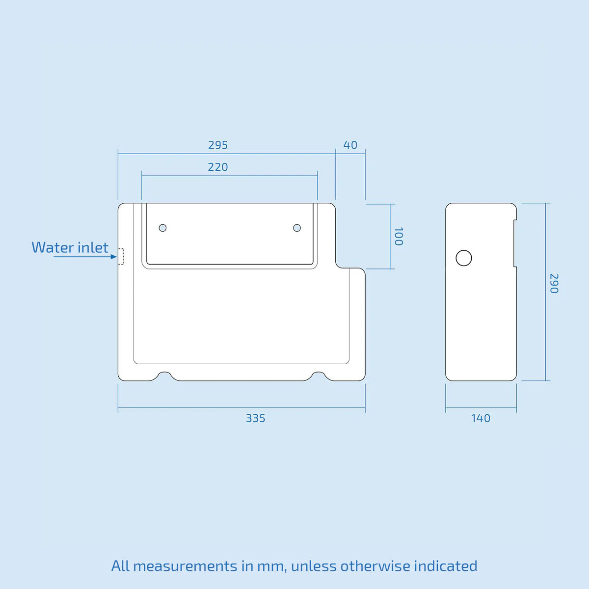 Concealed Cistern Dual Flush Front Access Round Button Matte Black