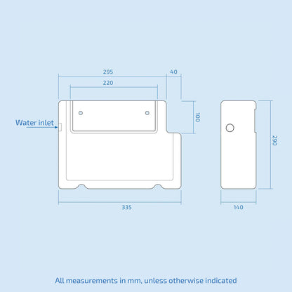 Concealed Cistern Dual Flush Front Access Round Button Matte Black