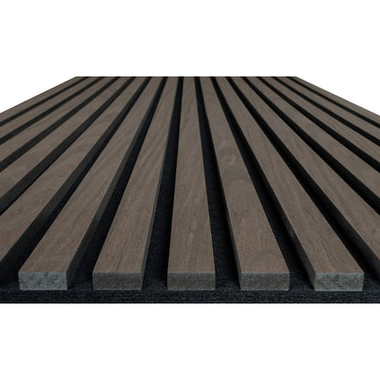 Walnut Wooden Slat Acoustic Wall Panel 600x2400x21mm