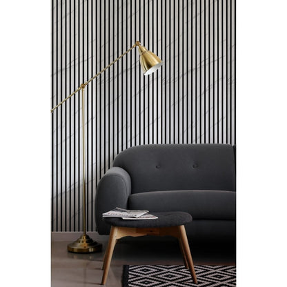White Marble Acoustic Wood Panel 240cm x 60cm x 21mm
